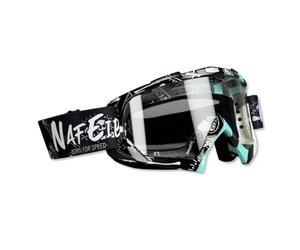 OLYSPM Gafas Motocross,Gafas MTB con Lentes de PC y Montura de TPU,Gafas Moto Anti-Empañamiento y Protección UV para Motocicleta,Carreras,Off-Road,UTV,BMX