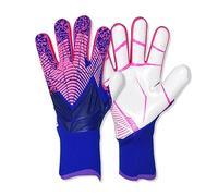 OLYSPM Guantes Portero Futbol Niño con Palma de Látex Antideslizante,Guantes Futbol con Transpirable y Resistente a la Abrasión,Agarre Súper,Talla 6/7/8/9/10, ROSA-AZUL (OL-6FC011)