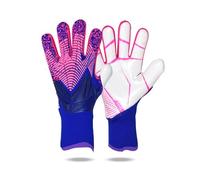OLYSPM Guantes Portero Futbol Niño Guantes de Portero con Palma de Látex Antideslizante,Guantes Futbol con Transpirable y Resistente a la Abrasión,Agarre Súper,Talla 6/7/8/9/10,ROSA-AZUL