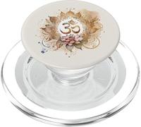 Om Mantra, Flor de Loto, Budismo, Yoga, símbolo Espiritual PopSockets PopGrip para MagSafe