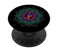 Om Meditations Mandalas Yoga Unisex PopSockets PopGrip Adhesivo