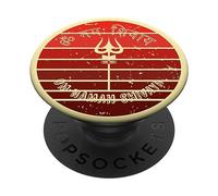 Om Namah Shivaya Antiguo Shiva Trishul Tripundra Yoga Retro PopSockets PopGrip Adhesivo