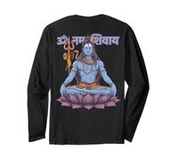 Om Namah Shivaya Mantra Señor Shiva Shivaratri en la Espalda Manga Larga
