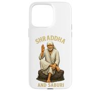 Om Sai Ram | Shirdi Sai Baba | Shraddha y Saburi | Sai Baba Carcasa para iPhone 15 Pro MAX