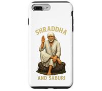 Om Sai Ram | Shirdi Sai Baba | Shraddha y Saburi | Sai Baba Carcasa para iPhone 7 Plus/8 Plus