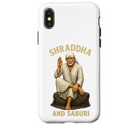 Om Sai Ram | Shirdi Sai Baba | Shraddha y Saburi | Sai Baba Carcasa para iPhone X/XS