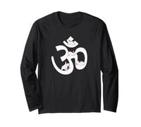 Om símbolo Yoga Conejo AUM Funny Meditación Manga Larga