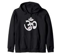 Om símbolo Yoga Conejo AUM Funny Meditación Sudadera con Capucha