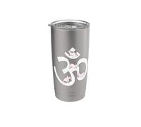 Om símbolo yoga conejo Aum Funny Meditación Vaso térmico de acero inoxidable de doble pared