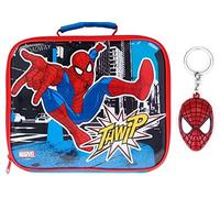 OM SUPPLIES Spiderman - Bolsa de almuerzo térmica para niños con asa y correa unisex, 25 x 20 x 7 cm (Spiderman)