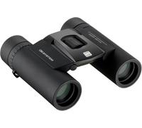 OM SYSTEM 10x25 WP II Prismáticos - Binoculares Impermeables Negros | Prismas BaK-4 y lentes multi-recubiertas para senderismo y birdwatching. Diseño compacto, plegable con funda y correa.