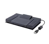 OM SYSTEM AS-2700 Kit de Transcripción de Audio Profesional,Pedal USB de 3 Interruptores,Auriculares Estéreo y Software ODMS R8 para PC - Compatible con formatos DSS, MP3,WAV,WMA, mejora productividad