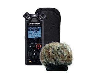 OM SYSTEM LS-P5 Grabadora de Audio Digital Portátil de Alta Resolución - PCM Lineal, Bluetooth, 16GB, Parabrisas Incluido, Larga Duración de Batería, Ideal para Música y Entrevistas