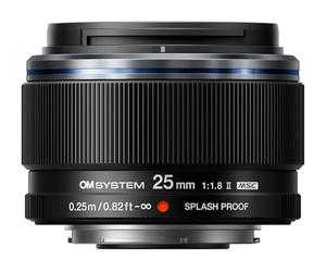 OM System M.Zuiko Digital 25mm F1.8 II Lightweight Weather-Sealed Compact Lens with 9-Element and 7-Group Design (Micro Four Thirds)