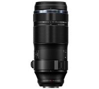 Objetivo con zoom negro OM System M.Zuiko Digital ED 100-400 mm f/5.0-6.3 IS II para montura Micro Cuatro Tercios nuevo