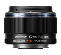 Objetivo OM System M.Zuiko Digital 25 mm f/1,8 II negro de distancia focal fija para montura Micro Cuatro Tercios nuevo