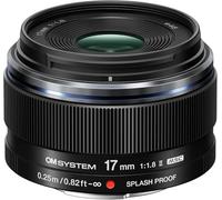 Objetivo OM System M.Zuiko Digital 17 mm f/1,8 II negro de distancia focal fija para montura Micro Cuatro Tercios nuevo