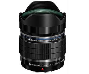 OM SYSTEM Objetivo ojo de pez M.Zuiko Digital ED 8 mm f/1,8 PRO más bolsa Micro Cuatro Tercios