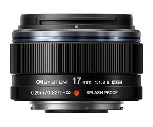 OM System Olympus M.Zuiko Digital 17mm F1.8 II for Micro Four Thirds System Camera, Weather Proof, Compact Design, Beautiful Bokeh, Bright