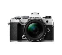 OM SYSTEM Olympus OM-5 - Cámara de Sistema Micro Cuatro tercios Plateada M.Zuiko Digital ED 12-45 mm F4.0 Pro Kit cámara al Aire Libre diseño Sellado meteorológico estabilización de Imagen de 5 Ejes
