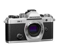 OM SYSTEM OM-3 Cámara del Sistema Micro Cuatro Tercios, Sensor apilado BSI de 20 MP, estabilización de Imagen de 5 Ejes, Plata