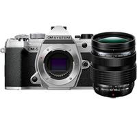 OM System OM-5 Cámara con Sistema Micro Four Thirds con Objetivo M.Zuiko Digital ED 12-40mm Pro II, Sensor Live Mos de 20 MP, Estabilización de Imagen Mejorada de 5 Ejes, Plata/Negro