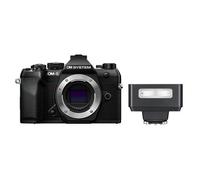 OM SYSTEM OM-5 II + Godox iT20 negro