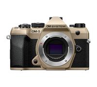OM System OM-5 Mark II Cámara Evil de 20 MP, Vídeo 4K y Estabilización 5 | Cuerpo IP53 Resistente al Polvo y Salpicaduras, HighRes Shot de 50 MP, Carga USB-C, Live ND y Focus Stacking para Viajes