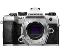 OM SYSTEM OM-5 Mark II Cámara Micro Cuatro Tercios 20 MP, Plata | Cuerpo con estabilización de 5 ejes, sellado IP53, vídeo 4K, sensor Live MOS y disparo de alta resolución de 50 MP a pulso.