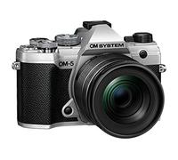OM SYSTEM OM-5 Micro Four Thirds System Camera incl. lens M.Zuiko Digital ED 12-45mm PRO, 20 MP Live MOS Sensor, Improved 5-Axis Image Stabilisation, IP53, Handheld High Res Shot, Silver/Black