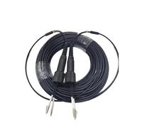 OM3 2C - Puente blindado de TPU 150M200M250M300M LC a FC SC ST multimodo 2 núcleos 3 mm extensión fibra óptica cable de conexión al aire libre (150 m LC-SC)