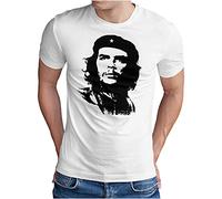 OM3® Camiseta Che-Guevara | Hombre | Viva La Revolution Castro Cuba Havana | S - 5XL, Blanco, L