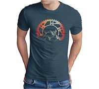 OM3® Camiseta para hombre de Mountain Bike Offroad MTB de S a 4XL, Denim., M