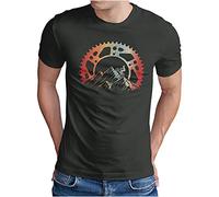 OM3® Camiseta para hombre de Mountain Bike Offroad MTB de S a 4XL, gris oscuro, S