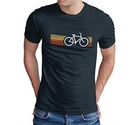 OM3® Camiseta Retro de Bicicleta - Hombre - Ciclismo Bicicleta Bici - S - 5XL, azul marino, XL