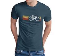 OM3® Camiseta Retro de Bicicleta - Hombre - Ciclismo Bicicleta Bici - S - 5XL, Denim., XL