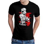 OM3® Kult Seemann - Camiseta para hombre - Sailor Spinach Power Gym Comic - S - 5XL, Negro , L