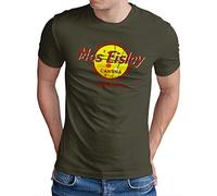 OM3® Mos-Eisley Cantina-Tatooine - Camiseta para hombre, diseño con texto en inglés "Best Bar in The Universe Vintage Style, S - 5XL, verde oliva, M