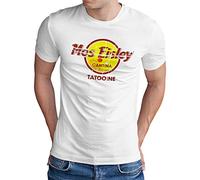 OM3® Mos-Eisley Cantina -Tatooine - Camiseta para hombre, estilo vintage Blanco XXL