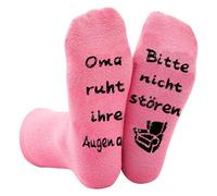 Oma Geschenk Geburtstag Socken mit Spruch Bitte nicht stören oma ruht ihre Augen aus Kleine Weihnachtsgeschenke für Frauen, Lustige Geburtstagsgeschenk Weihnachten Geschenke Muttertagsgeschenk für
