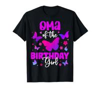 OMA of The Birthday Girl Butterfly Party Family Matching Camiseta
