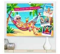 Oma rockt den Ruhestand - Lustiger Frauenkalender mit Humor (hochwertiger Premium Wandkalender 2026 DIN A2 quer), Kunstdruck in Hochglanz: Humorvoller ... Illustrationen rund um das Rentnerleben