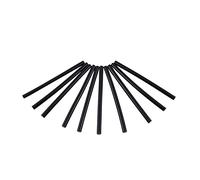 Omabeta 10 Piezas Negras Hot Hot Flejes Palitos de Pegamento Caliente Hothess Adhesivos Adhesivos Unión Rápida Alta Resistencia sin Veneno Estabilidad Térmica para Manualidades de (11 * 200 mm)