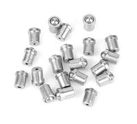 Omabeta 304 émbolo de Bola de Acero Inoxidable 20pcs Peads de Colunción de Bolas Cargadas de Resorte Palgas de Posicionamiento para Dispositivos Mecánicos Abrazaderas con 3 Tamaños (φ 3 * 4)