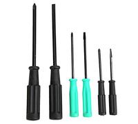 Omabeta 6 PCS Kit de Destornillador Tratado con Acabado de óxido Negro de Acero de Acero Plástico para la Máquina de Coser Industrial de Plástico Destornilladores con Punta Cruzada de