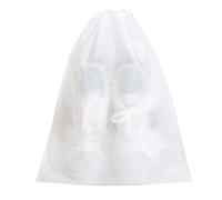 Omabeta Bolsa Desechable No Tejida con Cordón para Zapatos, a Prueba de Color Amarillento para Zapatillas, Zapatillas, Bolsa Protectora Transparente para Organización de Zapatos (S)