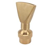 Omabeta Boquilla de Fuente en Forma de Ventilador, Boquilla de Pato de Cabezal de Pulverización de Agua Ajustable con ángulo de Chorro de 0-180 Grados (G1.5in)