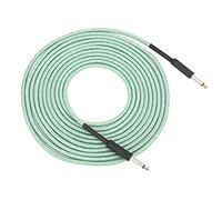 Omabeta Cable de Instrumento Musical Cable de Extensión de Audio con Blindaje Trenzado para Actuación Profesional 6 Metros Cobre Niquelado (Verde)
