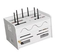 Omabeta Caja de Cable del Enrutador de Pared WiFi Stuff Storage Staft Cable Rack con Diseño de Canal de Cableado Profesional para la Sala de Estudio de la Oficina en Casa