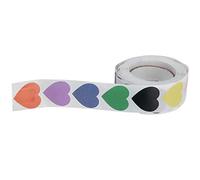 Omabeta Calcomanías Adhesivas con Forma de Corazón para álbumes de Recortes de Bricolaje, Duraderas y Fáciles de Usar, Perfectas para Embalaje de Regalo y Papelería, Incluye 480 Piezas, Tamaño 6,2 X